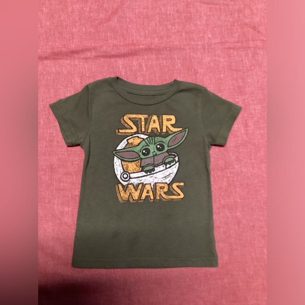 Boys Size 18 Months Star Wars Green Short Sleeve Lightweight T Shirt